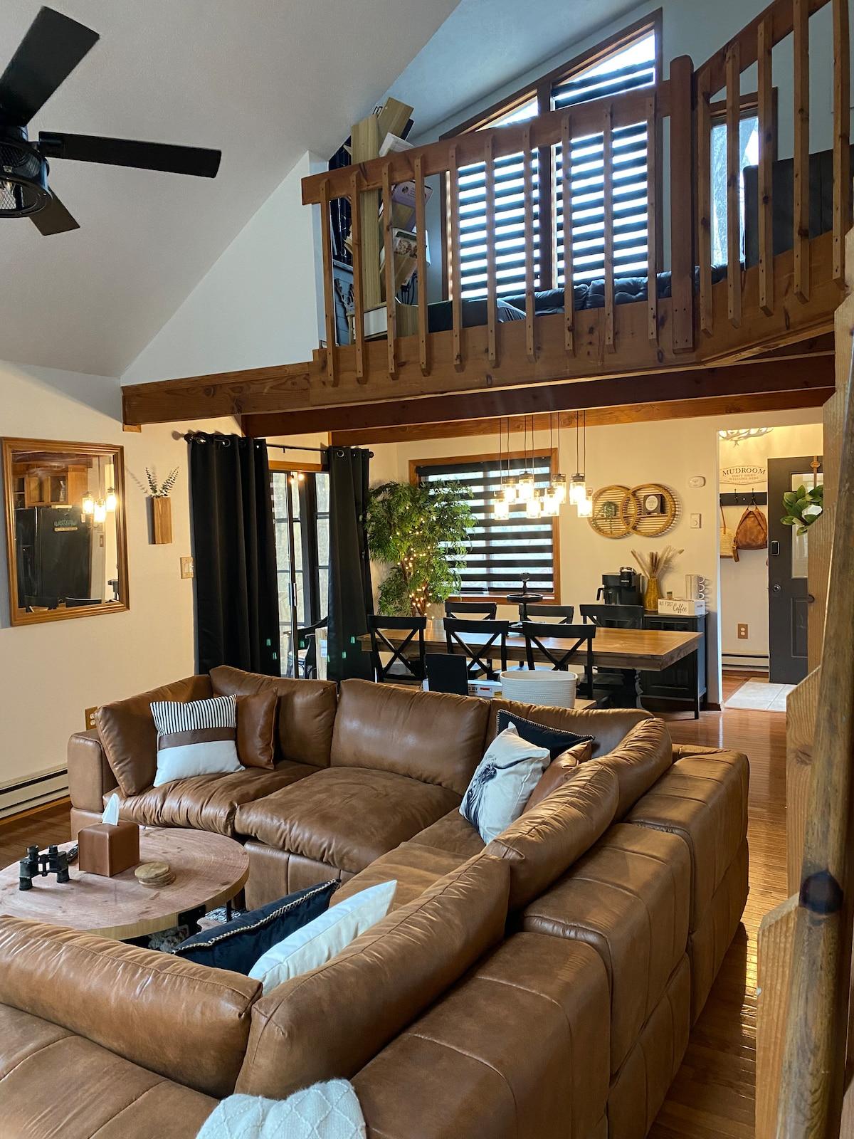 Pocono Cabin where the host thought of everything